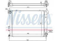 Radiator, engine cooling 67615 Nissens