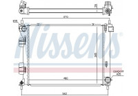 Radiator, engine cooling 67616 Nissens