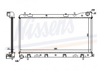 Radiator, engine cooling 67706A Nissens