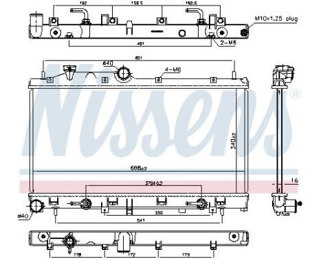 Radiator, engine cooling 67720 Nissens, Image 3
