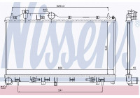 Radiator, engine cooling 67725 Nissens