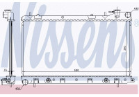 Radiator, engine cooling 67728 Nissens