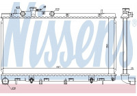 Radiator, engine cooling 67729 Nissens