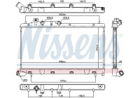 Radiator, engine cooling 67737 Nissens