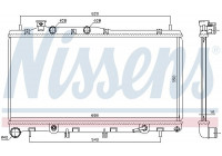 Radiator, engine cooling 67739 Nissens