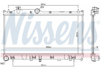 Radiator, engine cooling 67744 Nissens