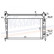 Radiator, engine cooling 68001A Nissens