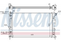 Radiator, engine cooling 68003A Nissens