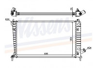 Radiator, engine cooling 68004A Nissens
