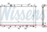 Radiator, engine cooling 68092 Nissens