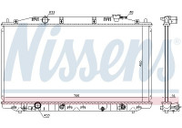 Radiator, engine cooling 68096 Nissens