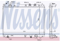 Radiator, engine cooling 68109 Nissens