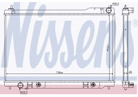 Radiator, engine cooling 68118 Nissens