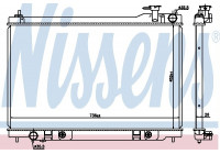 Radiator, engine cooling 68119 Nissens