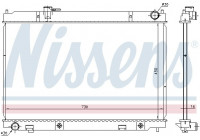 Radiator, engine cooling 681214 Nissens