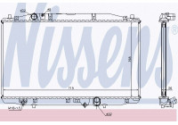 Radiator, engine cooling 68131 Nissens