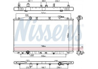 Radiator, engine cooling 681373 Nissens