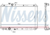 Radiator, engine cooling 681387 Nissens