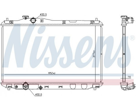 Radiator, engine cooling 681387 Nissens