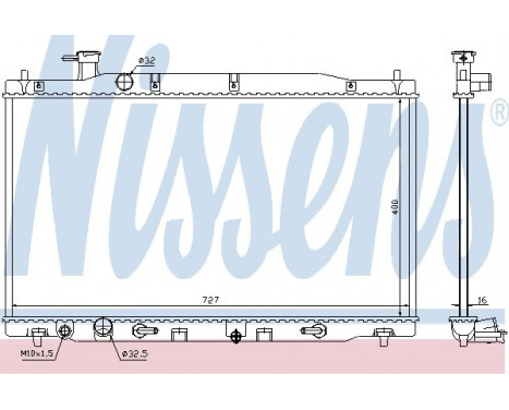 Radiator, engine cooling 68139 Nissens