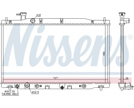 Radiator, engine cooling 68139 Nissens, Image 2