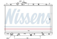 Radiator, engine cooling 681393 Nissens