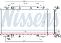 Radiator, engine cooling 681408 Nissens