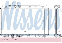 Radiator, engine cooling 68141 Nissens