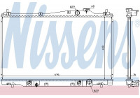 Radiator, engine cooling 68142 Nissens