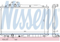 Radiator, engine cooling 68143 Nissens