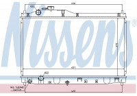 Radiator, engine cooling 68145 Nissens