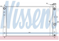 Radiator, engine cooling 68183 Nissens