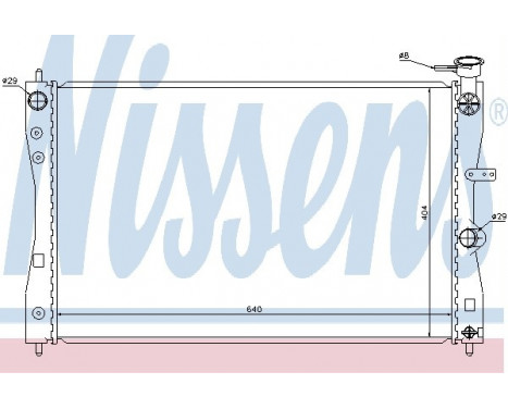 Radiator, engine cooling 68183 Nissens