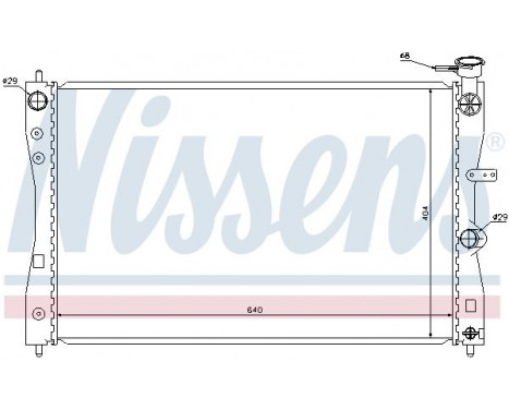 Radiator, engine cooling 68183 Nissens, Image 2