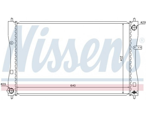 Radiator, engine cooling 68184 Nissens, Image 2