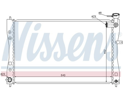 Radiator, engine cooling 68185 Nissens, Image 2