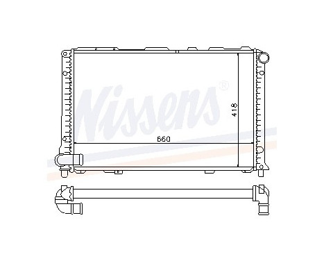 Radiator, engine cooling 68220 Nissens