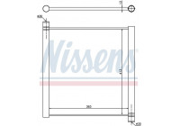 Radiator, engine cooling 68451 Nissens