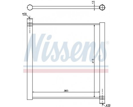 Radiator, engine cooling 68451 Nissens, Image 2