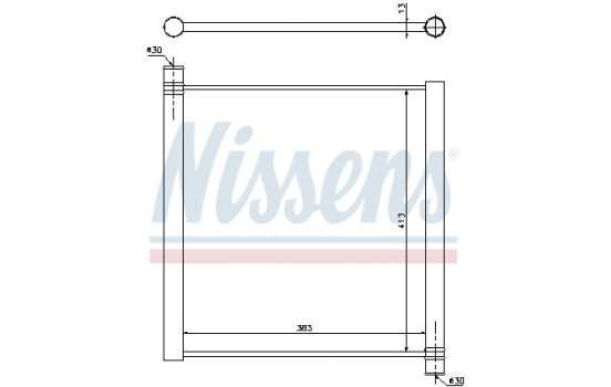 Radiator, engine cooling 68451 Nissens, Image 2