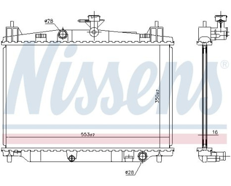 Radiator, engine cooling 68504 Nissens, Image 6