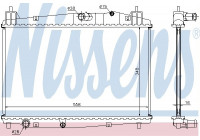 Radiator, engine cooling 68506 Nissens