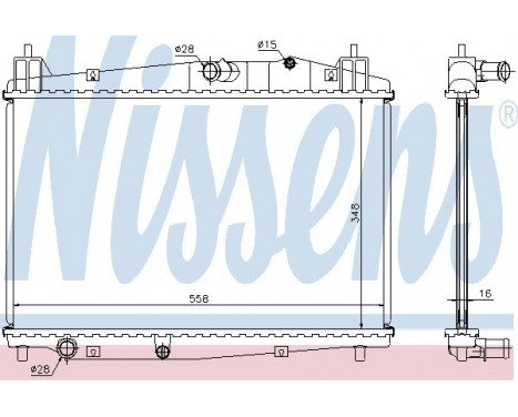 Radiator, engine cooling 68506 Nissens