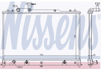 Radiator, engine cooling 68524 Nissens