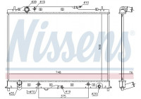 Radiator, engine cooling 68525 Nissens