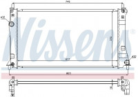 Radiator, engine cooling 68528 Nissens