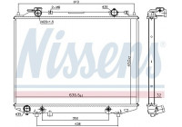 Radiator, engine cooling 68535 Nissens