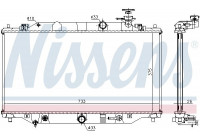 Radiator, engine cooling 68537 Nissens