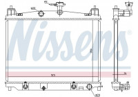 Radiator, engine cooling 68538 Nissens