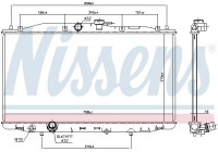 Radiator, engine cooling 68604 Nissens